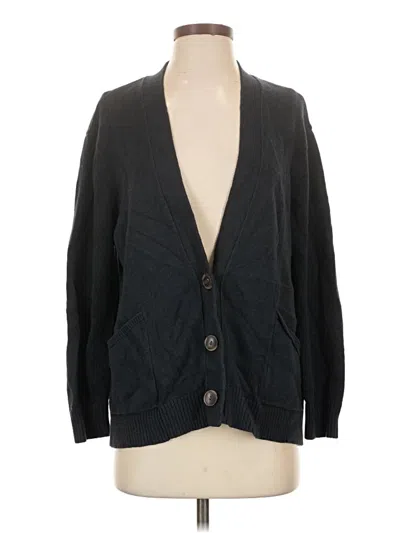 Pre-owned Jjill Cardigan Sweater In Black