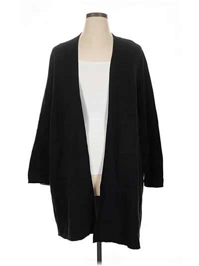 Pre-owned Jjill Cardigan Sweater In Black