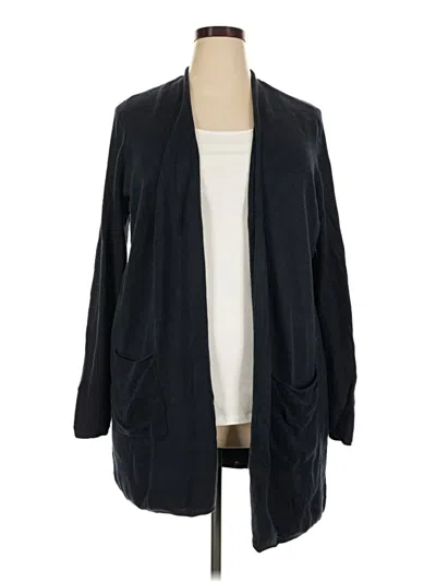 Pre-owned Jjill Cardigan Sweater In Black