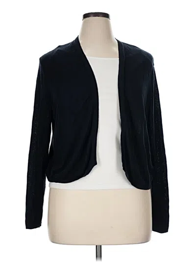 Pre-owned Jjill Cardigan Sweater In Black