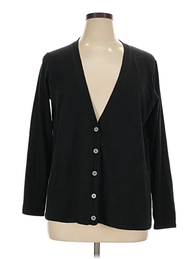 Pre-owned Jjill Cardigan Sweater In Black