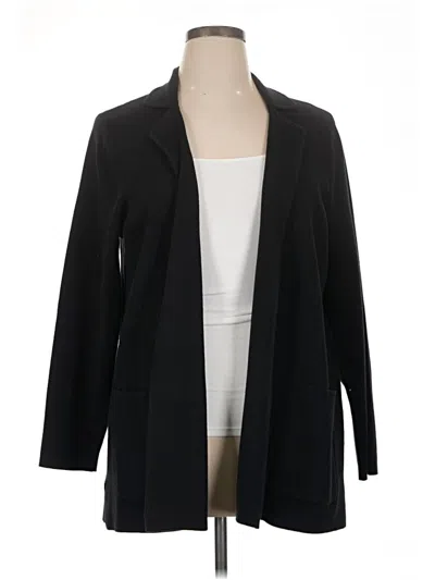 Pre-owned Jjill Cardigan Sweater In Black