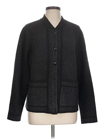 Pre-owned Jjill Cardigan Sweater In Black