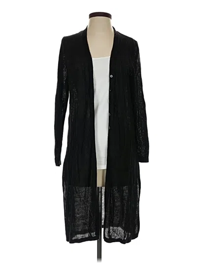 Pre-owned Jjill Cardigan Sweater In Black