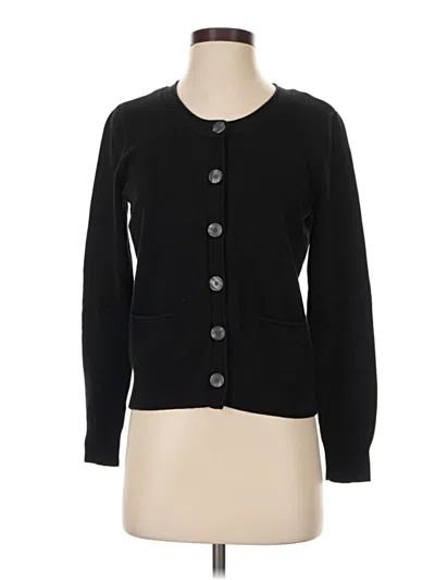 Pre-owned Jjill Cardigan Sweater In Black