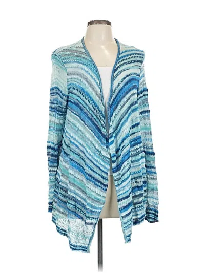 Pre-owned Jjill Cardigan Sweater In Blue