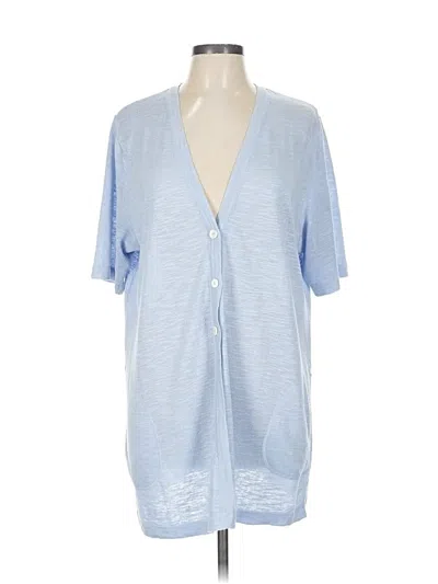 Pre-owned Jjill Cardigan Sweater In Blue