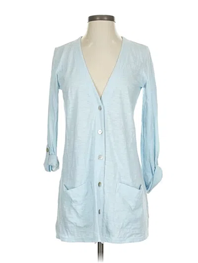 Pre-owned Jjill Cardigan Sweater In Blue