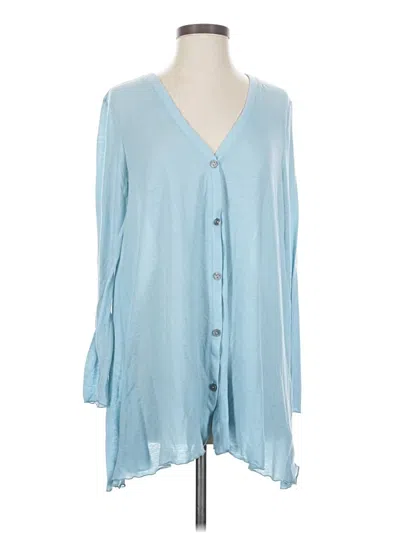 Pre-owned Jjill Cardigan Sweater In Blue