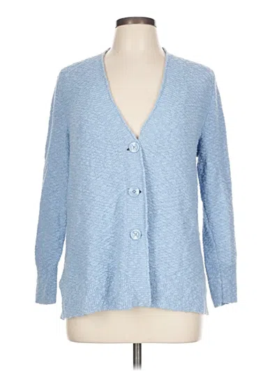 Pre-owned Jjill Cardigan Sweater In Blue
