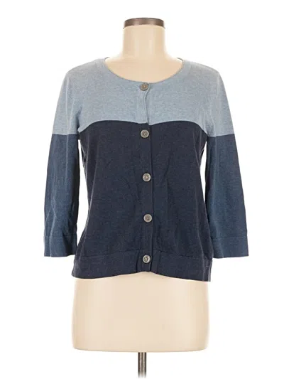 Pre-owned Jjill Cardigan Sweater In Blue