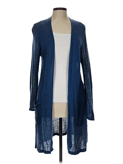 Pre-owned Jjill Cardigan Sweater In Blue