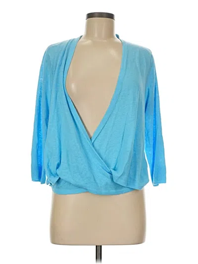 Pre-owned Jjill Cardigan Sweater In Blue