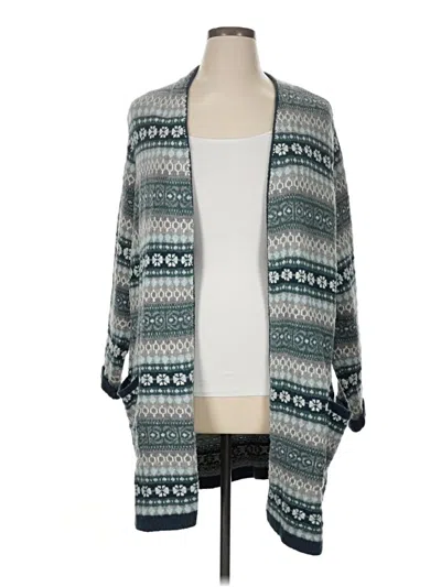 Pre-owned Jjill Cardigan Sweater In Blue