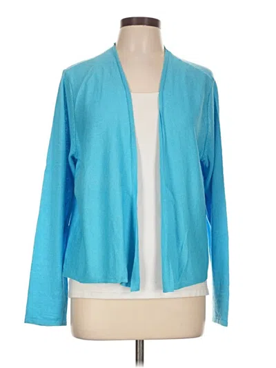 Pre-owned Jjill Cardigan Sweater In Blue