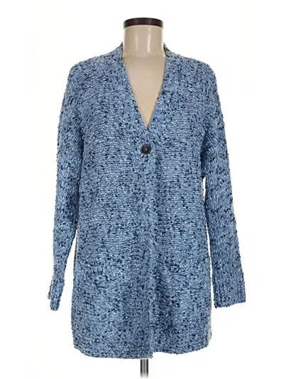 Pre-owned Jjill Cardigan Sweater In Blue
