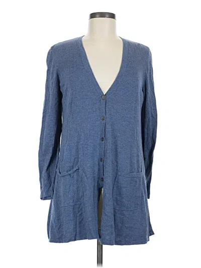 Pre-owned Jjill Cardigan Sweater In Blue