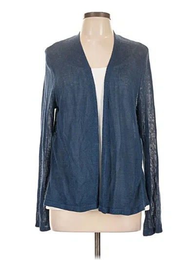 Pre-owned Jjill Cardigan Sweater In Blue
