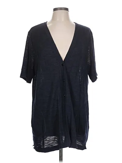 Pre-owned Jjill Cardigan Sweater In Blue