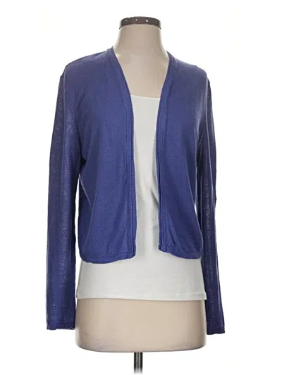 Pre-owned Jjill Cardigan Sweater In Blue