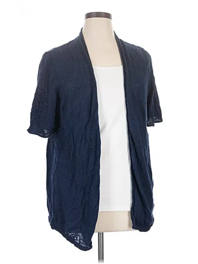Pre-owned Jjill Cardigan Sweater In Blue