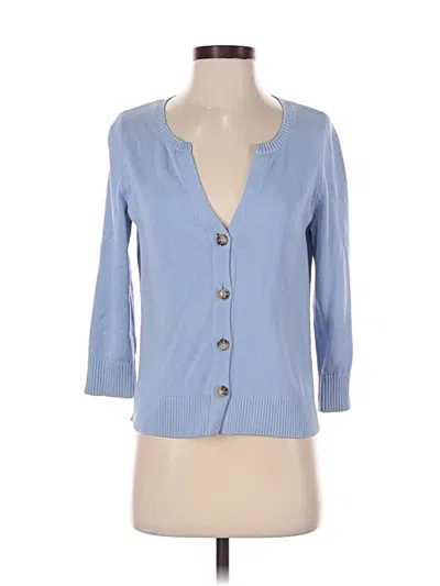 Pre-owned Jjill Cardigan Sweater In Blue