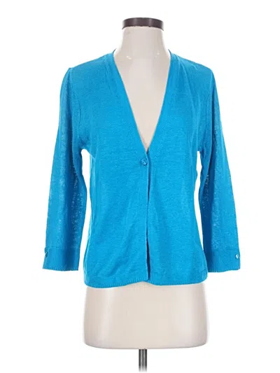 Pre-owned Jjill Cardigan Sweater In Blue