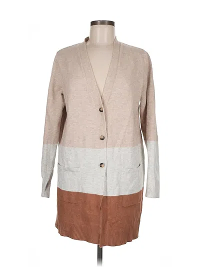 Pre-owned Jjill Cardigan Sweater In Brown