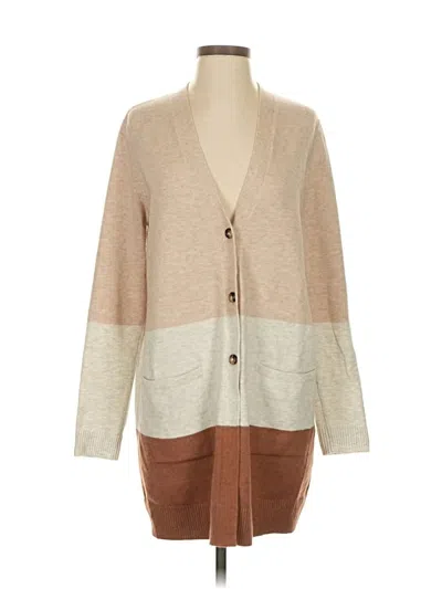 Pre-owned Jjill Cardigan Sweater In Brown
