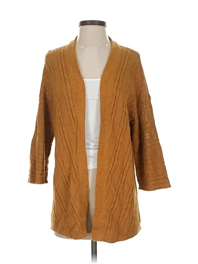 Pre-owned Jjill Cardigan Sweater In Brown