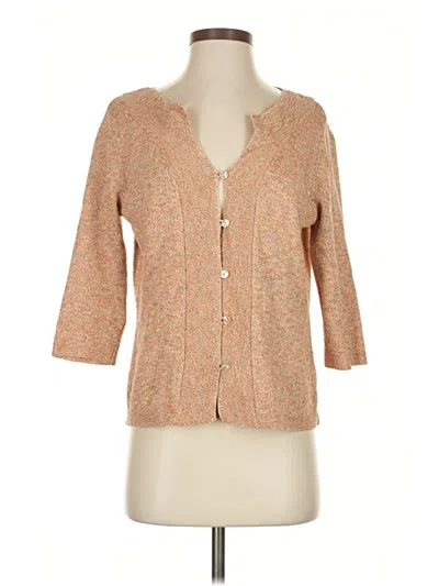 Pre-owned Jjill Cardigan Sweater In Brown