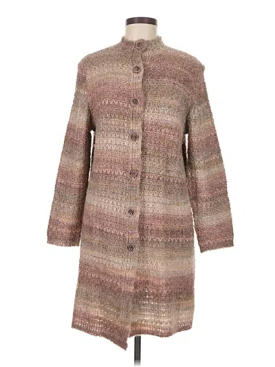 Pre-owned Jjill Cardigan Sweater In Brown