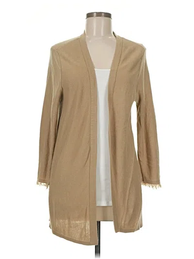 Pre-owned Jjill Cardigan Sweater In Brown