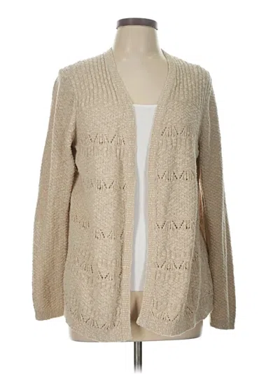 Pre-owned Jjill Cardigan Sweater In Brown