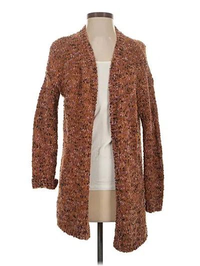Pre-owned Jjill Cardigan Sweater In Brown
