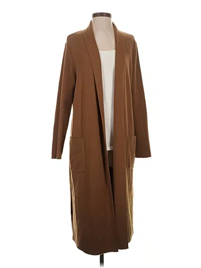 Pre-owned Jjill Cardigan Sweater In Brown