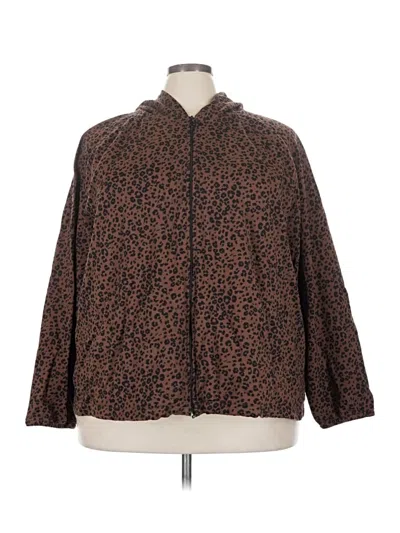 Pre-owned Jjill Cardigan Sweater In Brown