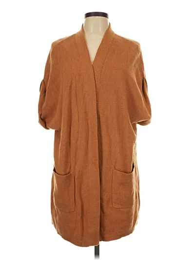 Pre-owned Jjill Cardigan Sweater In Brown