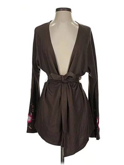 Pre-owned Jjill Cardigan Sweater In Brown