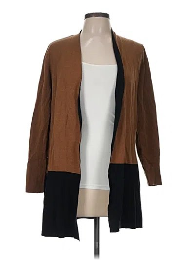 Pre-owned Jjill Cardigan Sweater In Brown