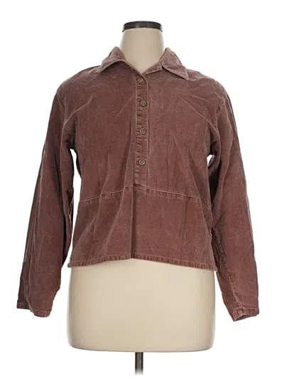 Pre-owned Jjill Cardigan Sweater In Brown