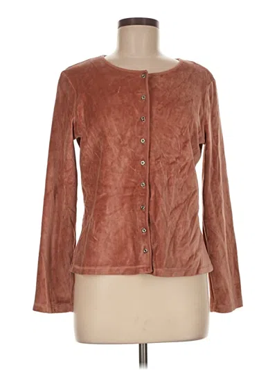 Pre-owned Jjill Cardigan Sweater In Brown
