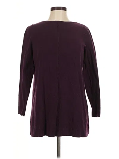 Pre-owned Jjill Cardigan Sweater In Burgundy