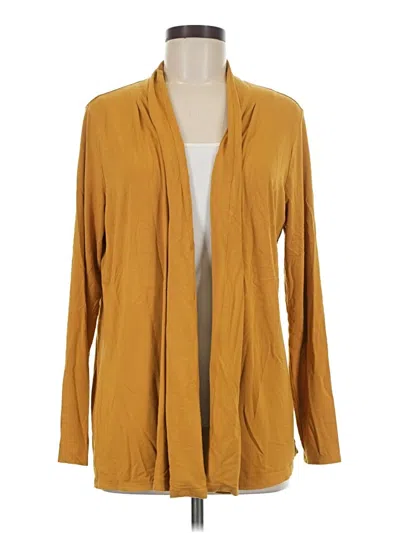 Pre-owned Jjill Cardigan Sweater In Gold