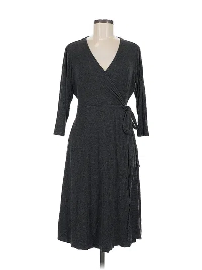 Pre-owned Jjill Cardigan Sweater In Gray