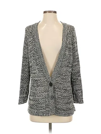 Pre-owned Jjill Cardigan Sweater In Gray