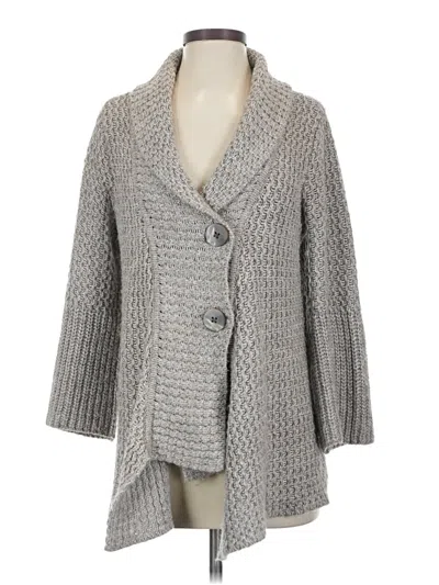 Pre-owned Jjill Cardigan Sweater In Gray