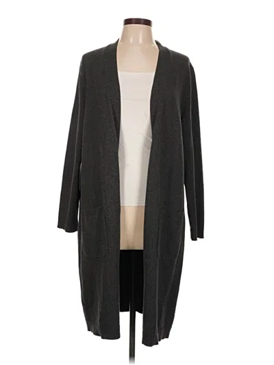 Pre-owned Jjill Cardigan Sweater In Gray