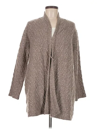 Pre-owned Jjill Cardigan Sweater In Gray