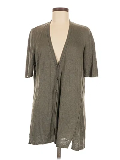 Pre-owned Jjill Cardigan Sweater In Gray